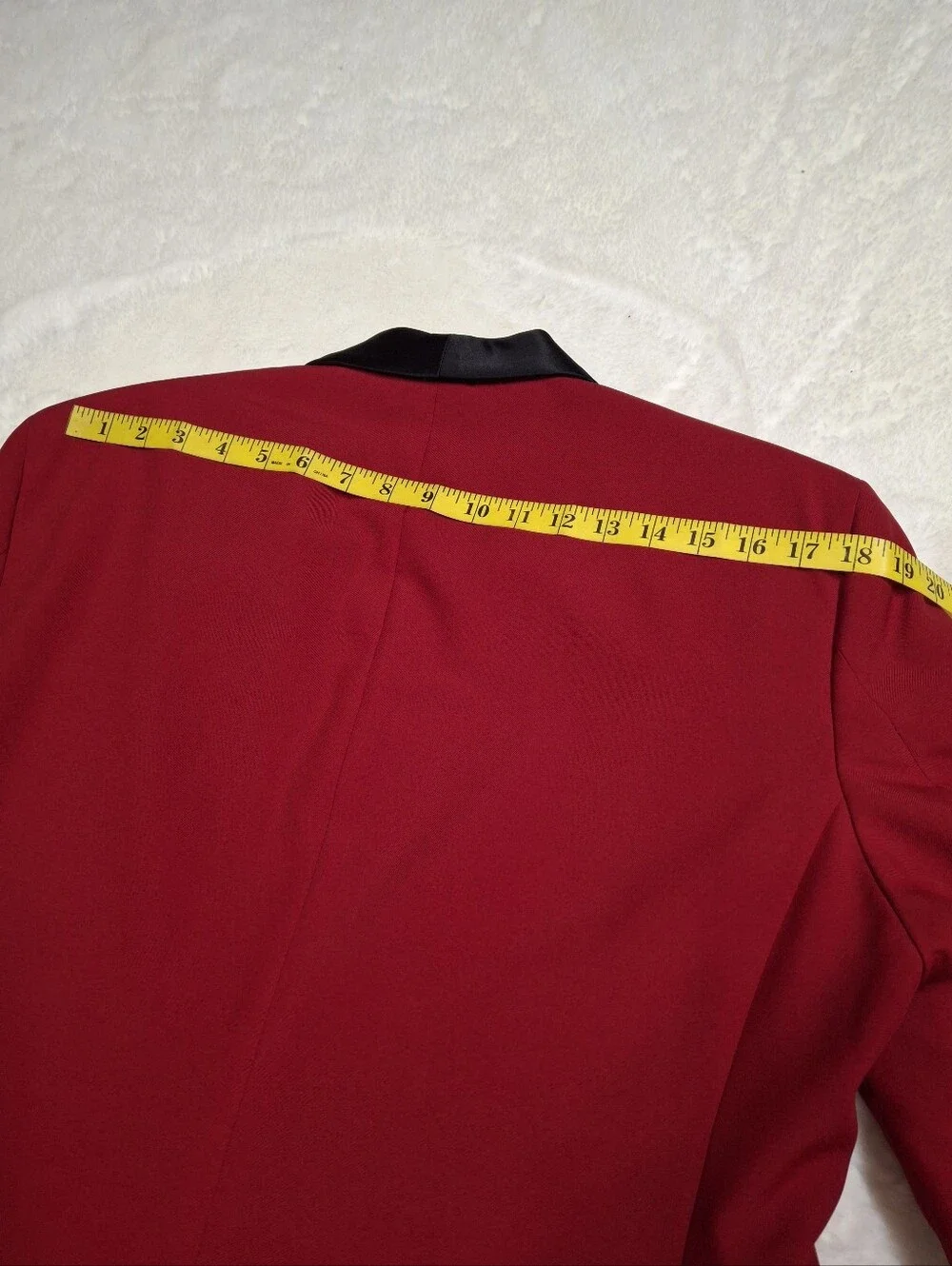 Egara Red and Black Satin Shawl Collar Tuxedo Dinner Jacket  Men Size 42S